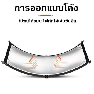 ตัวยูแผ่นสะท้อนแสงreflector แผ่น สะท้อนแสง รีเฟล็กซ์ U curved screen reflector 50*110CM