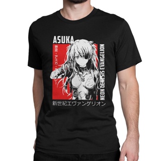 Vintage Asuka Langley T Shirt Men summer casual TShirts Women Rei Eva Anime Japan Manga anime Short Sleeve Tee t-shirts