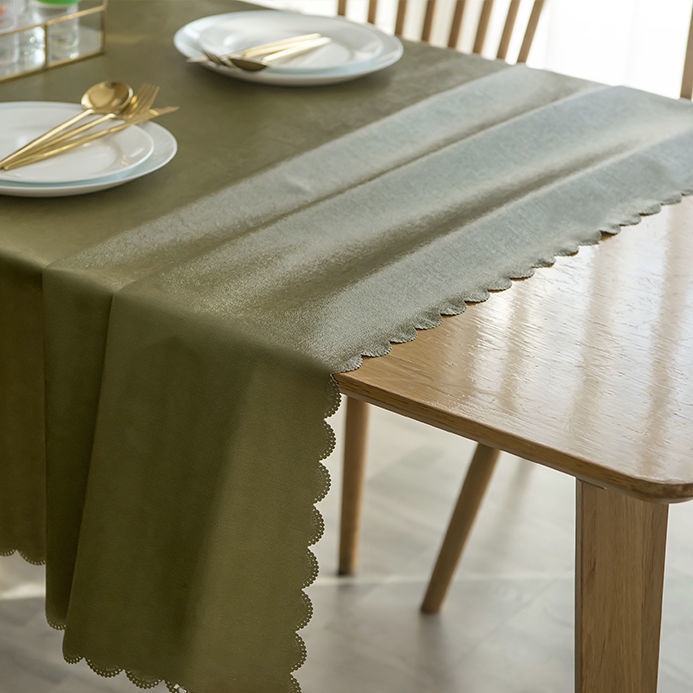 ผ้าปูโต๊ะ-หนา-กันน้ำ-กันน้ำมัน-พีวีซี-ทำความสะอาดง่าย
