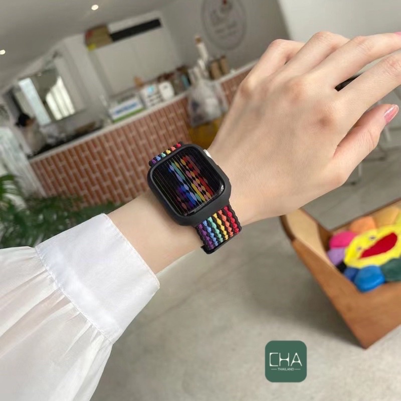 ภาพสินค้าสายยืดเเท้ สายนาฬิกา watch ultra 8 7 6 5 4 3 สายนาฬิกา smart watch ปรับง่าย สาย41/44/45/49mm สาย smart watch จากร้าน cha_thailand บน Shopee ภาพที่ 4