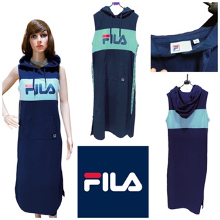 👗: FILA Women’s Graphic Hooded Dress แท้💯%