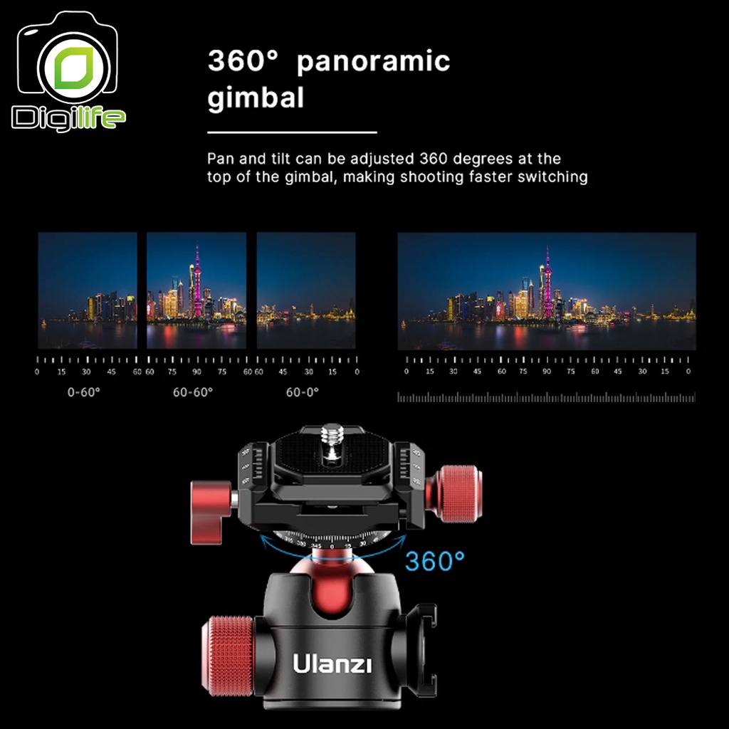 ulanzi-u-70-pano-vlog-ballhead-360-with-cold-shoe-หัวบอลอลูมิเนียม-digilife-fortune