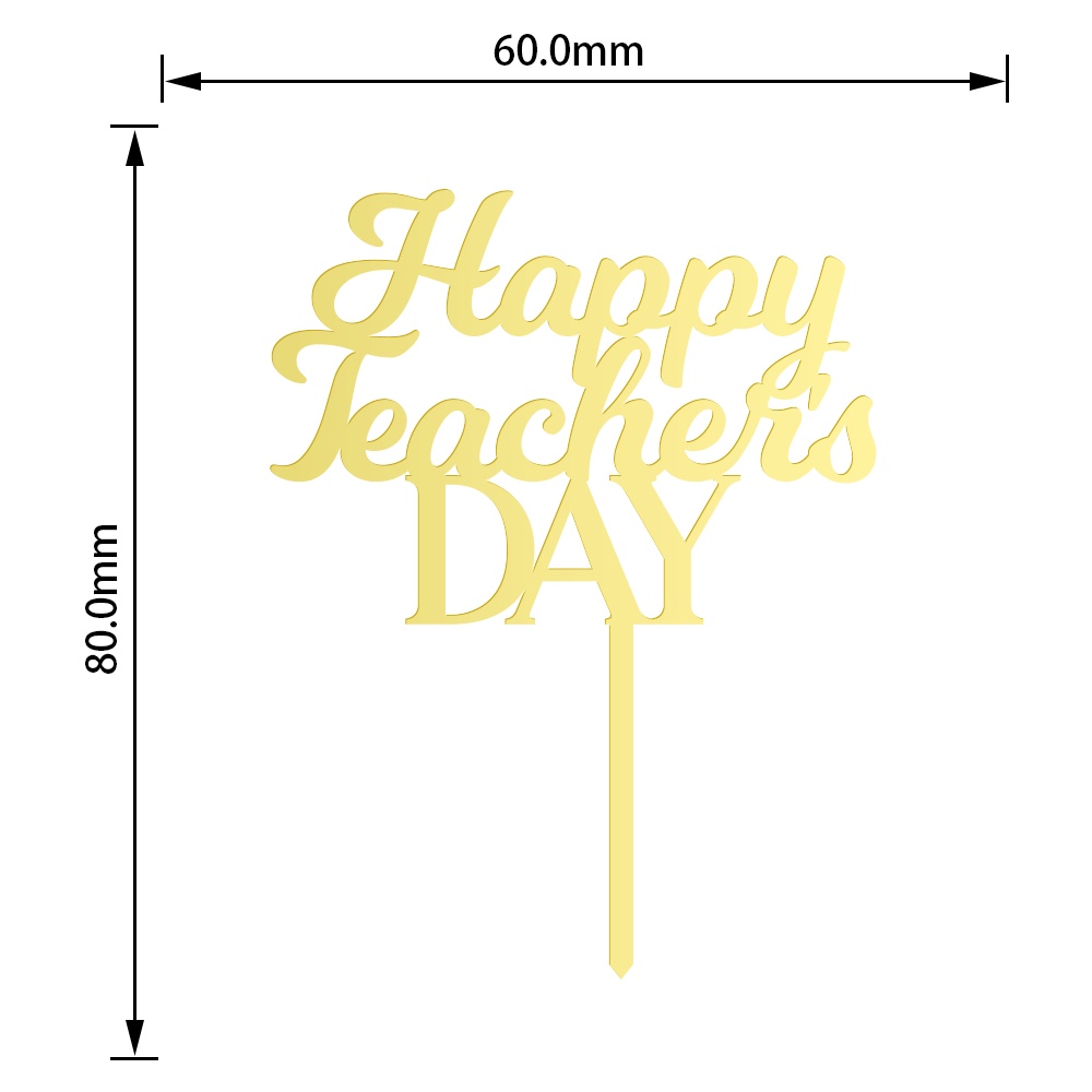 ป้ายอะคริลิค-happy-teachers-day-ขนาดเล็ก-สําหรับตกแต่งเค้ก-12-ชิ้น