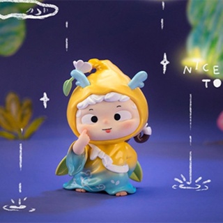 Oh Cub ozai Second Generation [I Happy to Meet You] ตุ๊กตาฟิกเกอร์การ์ตูนอนิเมะ Mystery Box Girl ของขวัญวันเกิด ของเล่นสําหรับเด็ก