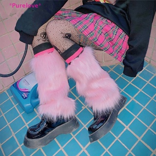 Purelove&gt; Ladies Fashion Boot Cuff Fluffy Soft Furry Faux Fur Leg Warmer Boot Toppers New new