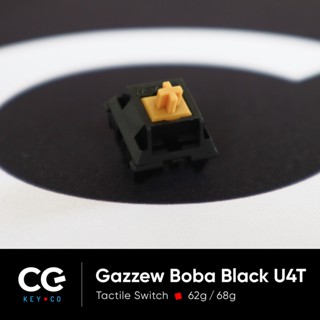 ภาพขนาดย่อของภาพหน้าปกสินค้าGazzew Boba Black U4T Tactile Switch (2022 Limited Edition) สวิตช์สองจังหวะ จากร้าน cgkey.co บน Shopee