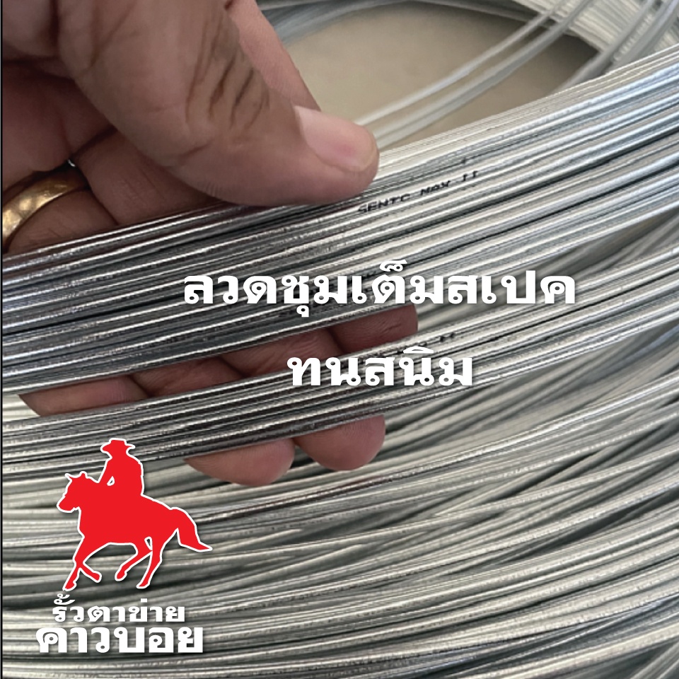 ลวดทนสนิม-ลวดขาว-ลวดช๊อต-2-0mm-ลวดชุบซิงค์แบบจุ่มร้อน-galvanized-wire-ลวดอเนกประสงค์-ลวดเหล็ก-ลวดชุบขาว