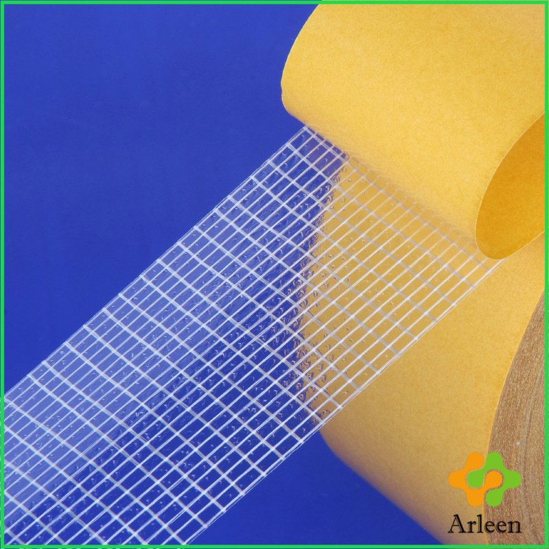 arleen-เทปเยื่อกาวสองหน้า-เทปกันน้ำเหนียวสุด-เทปตาข่าย-grid-double-sided-tape