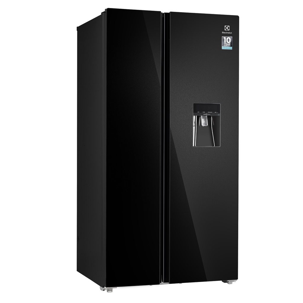 ติดตั้งฟรี-electrolux-ตู้เย็นไซด์-บาย-ไซด์-ultimatetaste-700-21-80-คิว-สีกระจกสีดำ-รุ่น-ese6645a-b