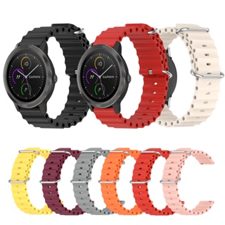 สายนาฬิกาข้อมือซิลิโคน อุปกรณ์เสริม สําหรับ Garmin Vivoactive 3 Forerunner 645 245 245M 55 158