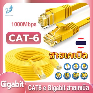 Angels Store สายแลน 1M-30M สายเคเบิลเครือข่าย LAN RJ45 สายเคเบิล CAT 6 Gigabit Ethernet สำหรับใช้ภายในอาคาร Cables