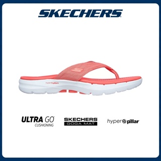 ภาพหน้าปกสินค้าSkechers สเก็ตเชอร์ส รองเท้าแตะ ผู้หญิง GOwalk 6 On-The-GO Sandal Shoes - 140600-CRL ที่เกี่ยวข้อง
