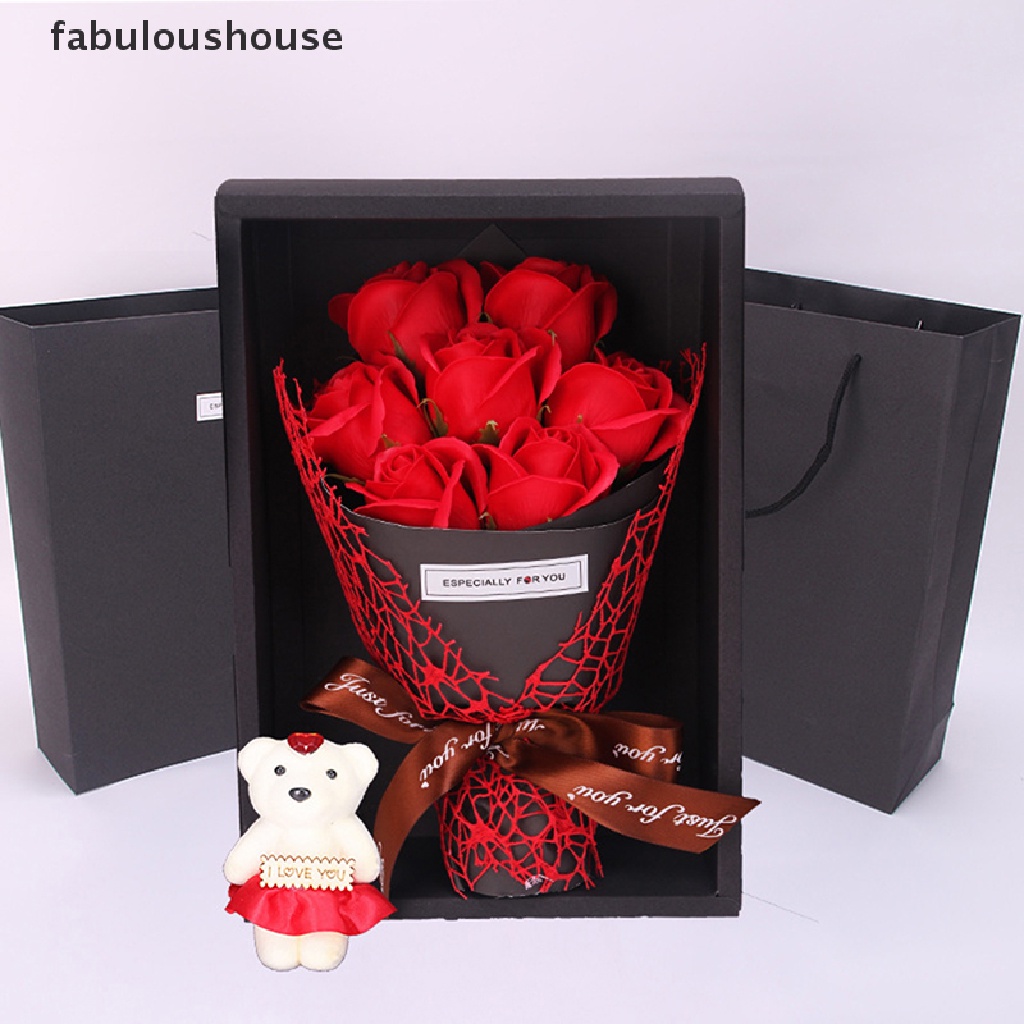 fabuloushouse-กล่องสบู่ดอกกุหลาบ-ขนาดเล็ก-7-ช่อ-สําหรับงานแต่งงาน-ของขวัญวันวาเลน-พร้อมส่ง