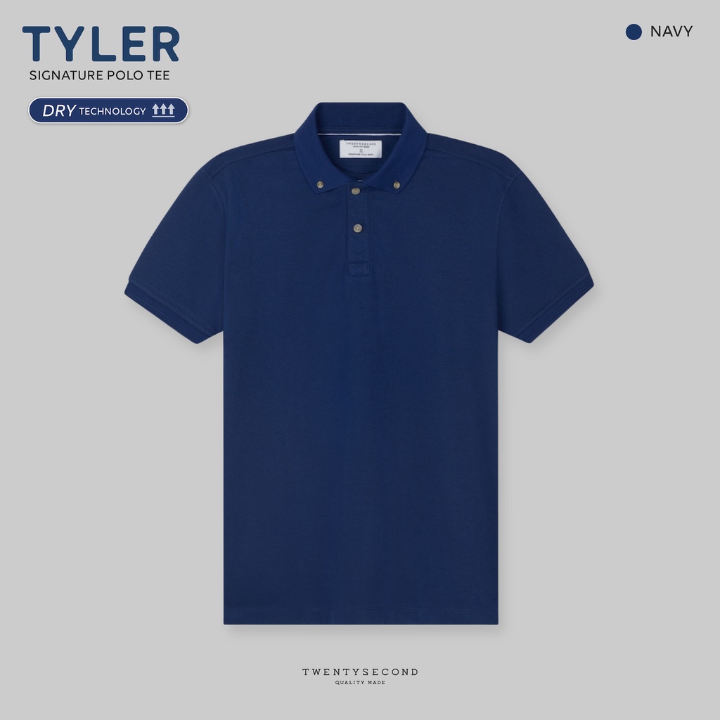 ภาพสินค้าTWENTYSECOND เสื้อโปโลแขนสั้น รุ่น Tyler Polo Tee - สีน้ำเงิน / Navy จากร้าน twentysecond_official บน Shopee ภาพที่ 1
