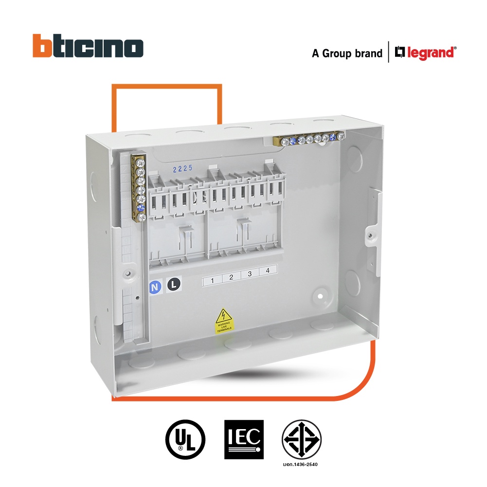 bticino-ตู้คอนซูเมอร์-ยูนิต-ปลั๊ก-อิน-4ช่อง-consumer-unit-plug-in-btplug-รุ่น-btcn4-สั่งซื้อได้ที่ร้าน-btismart