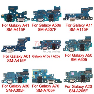 บอร์ดพอร์ตชาร์จ ของแท้ สําหรับ Samsung Galaxy A41 SM-A415F A50s A507F A11 A115F A01 A105F A10e A20e A50 A505 A70