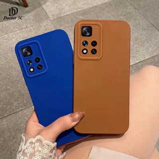 เคส ซิลิโคนนุ่มเคสป้องกันขอบสี่เหลี่ยมกล้องแองเจิลอายกันกระแทกสี Redmi Note 12 12s 11 Pro Plus Pro+ 11s 4G 5G 2023