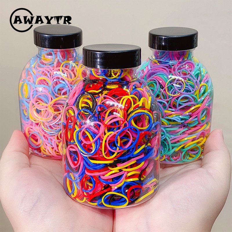 awaytr-ใหม่-ยางรัดผม-แบบใช้แล้วทิ้ง-ขนาดเล็ก-ยืดหยุ่นสูง-ทนทาน-เครื่องประดับ-สําหรับผู้หญิง