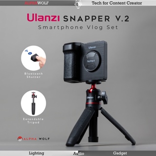 Ulanzi Snapper V2 Smartphone Vlog Kit ที่จับมือถือ พร้อมปุ่มกดชัตเตอร์ &amp; ขาตั้ง สำหรับถ่าย Selfie Vlog ประกัน 6 เดือน