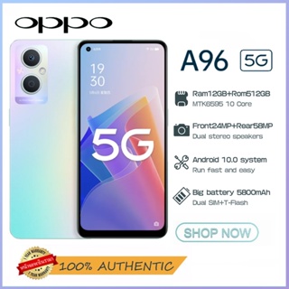 ภาพหน้าปกสินค้าOPPO A96 โทรศัพท์มือถือ 5G โทรศัพท์ 12+512GB โทรศัพท์ราคาถูก SmartPhone รองรับ2ซิม ประกันศูนย์ 2ปี ที่เกี่ยวข้อง