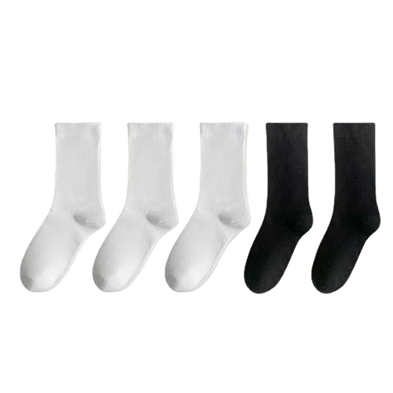 ภาพสินค้าถุงเท้าข้อยาว สีขาว แบบเรียบง่าย สไตล์ญี่ปุ่น แฟชั่นฤดูใบไม้ร่วง สําหรับผู้หญิง จากร้าน miniya.th บน Shopee ภาพที่ 4