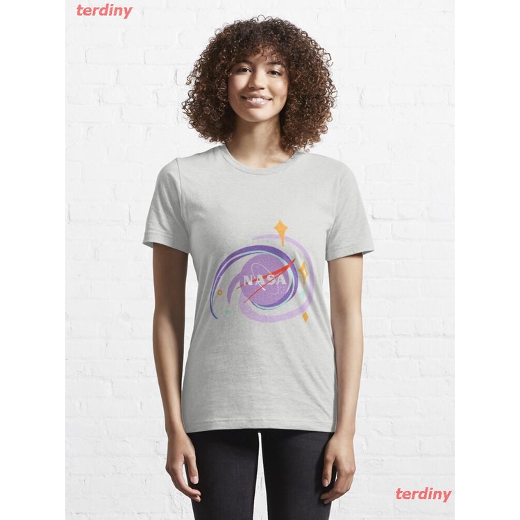 terdiny-เสื้อยืดยอดนิยม-nasa-logo-spiral-galaxy-essential-t-shirt-mens-womens-t-shirtskq-59