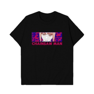 เสื้อผู้ชายเท่ Holoun Chainsaw Man ใหม่ เสื้อยืดลําลอง แขนสั้น พิมพ์ลายอนิเมะ Makima Denji Aki Hayakawa ของขวัญวัฮา_59