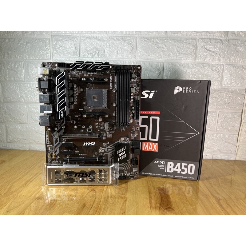 เมนบอร์ด AM4 Msi B450A PRO MAX (Mainboard) ประกันSynnex 2025 Shopee