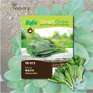 ผลิตภัณฑ์ใหม่ เมล็ดพันธุ์ จุดประเทศไทย ❤GHZ - Baba Smart Grow Seeds VE-013 Chinese Kale (Kai Lan) Vege Seed Biji/ง่าย OU