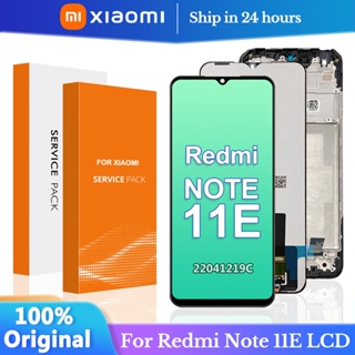 6.58&amp;quot; ของแท้ Xiaomi Redmi Note 11E หน้าจอสัมผัส LCD ดิจิไทเซอร์ สําหรับ Redmi Note 11 E Note11e 22041219จอแสดงผล C พร้อมกรอบ