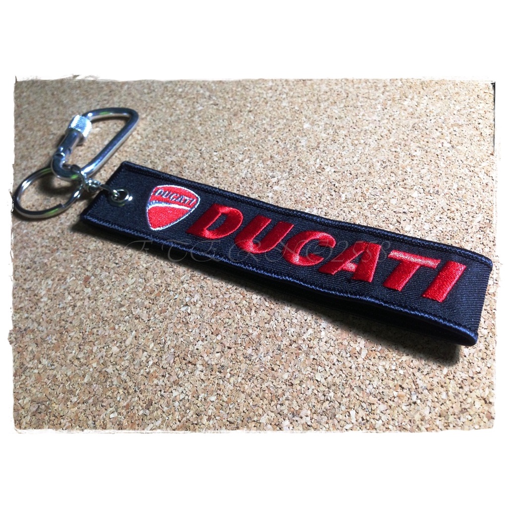 พวงกุญแจผ้า-รถยนต์-รถกระบะ-รถมอเตอร์ไซต์-ducati