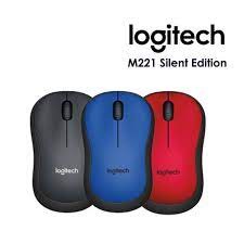 Logitech รุ่น M221 Silent Wireless Mouse เงียบไร้เสียง ของแท้ ประกันศูนย์ 3 ปี