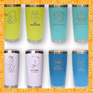 พร้อมส่ง‼️ แก้วสแตนเลสแท้ สกรีนเลเซอร์ Poo h, Mini ons, Ste lla Lou  ขนาด 20 ออนซ์