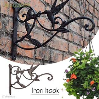 ✿☊☊ALLGOODS Vintage Wall Hook Iron Planter Holder Plant Hanger For Bird Feeders Planter Lantern Balcony Garden Supplies