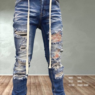 Amiri Jeans Style กางเกงยีนส์งาน Patchwork