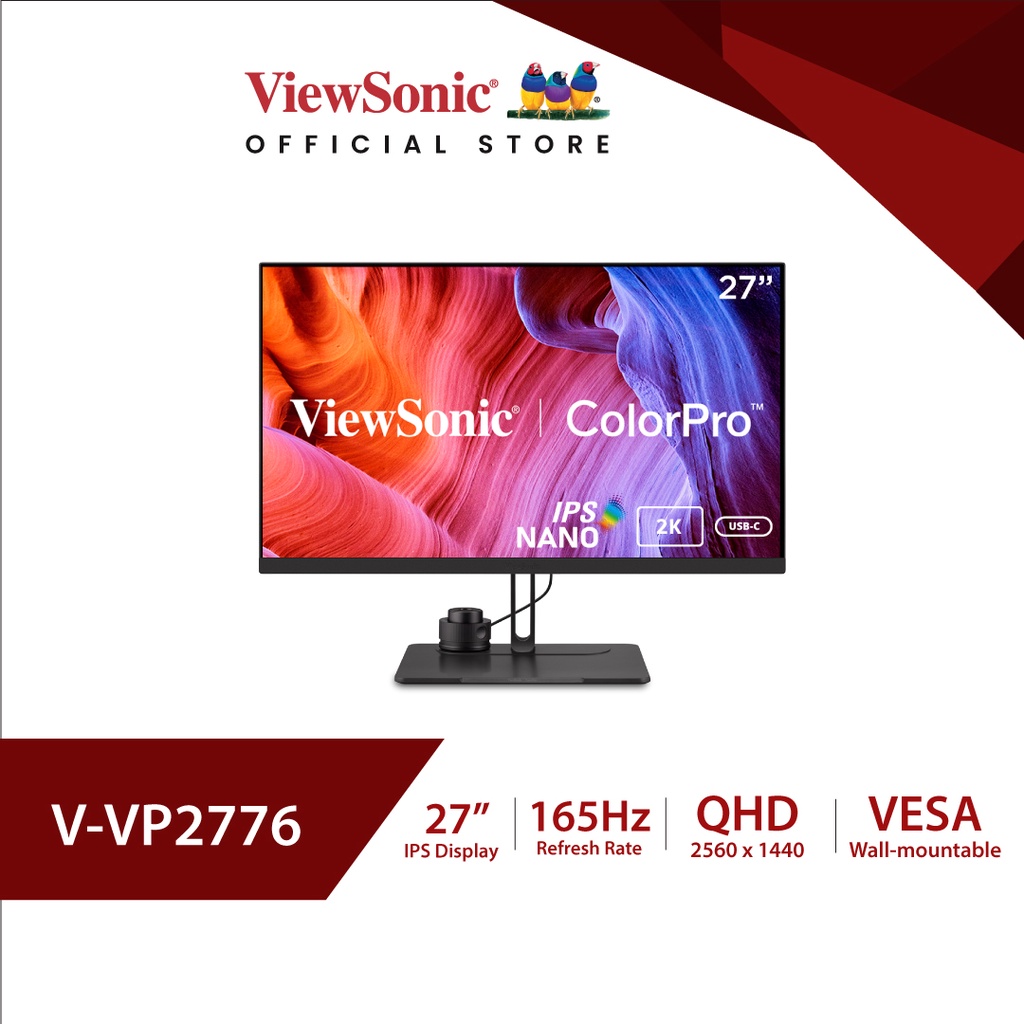 Viewsonic Monitor VP2776 / 27" ColorPro™ 1440p IPS Nano Color Monitor