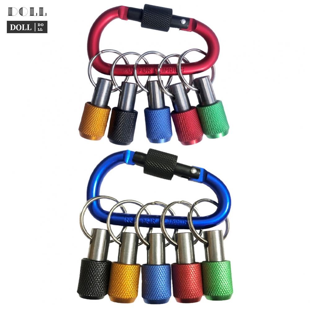 【DOLLDOLL】5pcs Drill Bit Holder Hex Shank Screwdriver Keychain