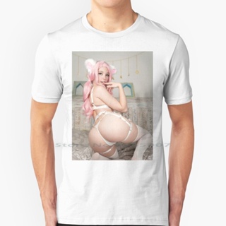 [S-5XL]Belle Pink T Shirt 100% Cotton Onlyfans Delphine Sexy Girls Girl Cute Hot Meme Models Only Fans Logo Anime J_12