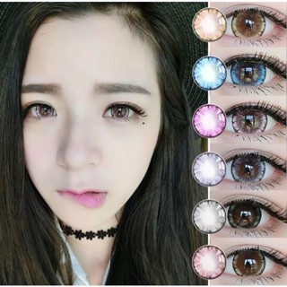 คอนแทคเลนส์ บิ๊กอาย รุ่น Icy-x / Chimmer มีสีเทา/ตาล/ฟ้า/เขียว/ม่วง/ดำ Gray/Brown/Blue/Green/Violet/Black มีค่าสายตาปกติ