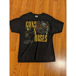 เสื้อยืดผ้าฝ้ายพรีเมี่ยม เสื้อยืด ผ้าฝ้าย ใส่สบาย ลาย 2008 Guns N Roses Was Here Tour ขนาดใหญ่ สไตล์วินเทจ สําหรับผู้ชาย