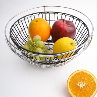 Metal fruit basket, iron fruit tray, Nordic ins household storage supplies, snack storage basket