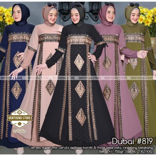 Gamis Dubai 819 ชุดเดรส ปักลาย สําหรับสตรีชาวมุสลิม