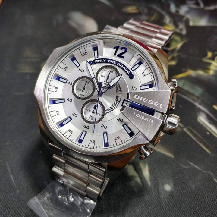 แท้-พร้อมส่ง-diesel-dz4477-diesel-mens-mega-chief-chronograph-stainless-steel-watch