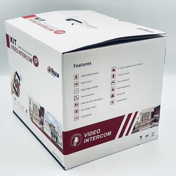 [ชุดเซ็ท] DHI-KTP02 Dahua ระบบVideo Intercom, กล้อง1MP + จอ Indoor ...