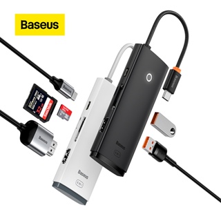 Baseus ฮับ USB Type-C PD 100W 4K HD USB 3.0 4 5 6 in 1 สําหรับคอมพิวเตอร์ แล็ปท็อป USB C Splitter