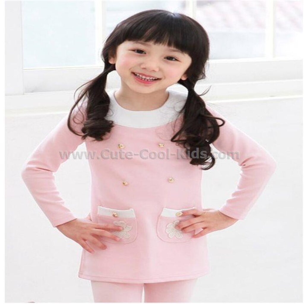 dress-170-ชุดกระโปรงสาวน้อย-แบบเกาหลี-สีชมพู-size-110-4-5y