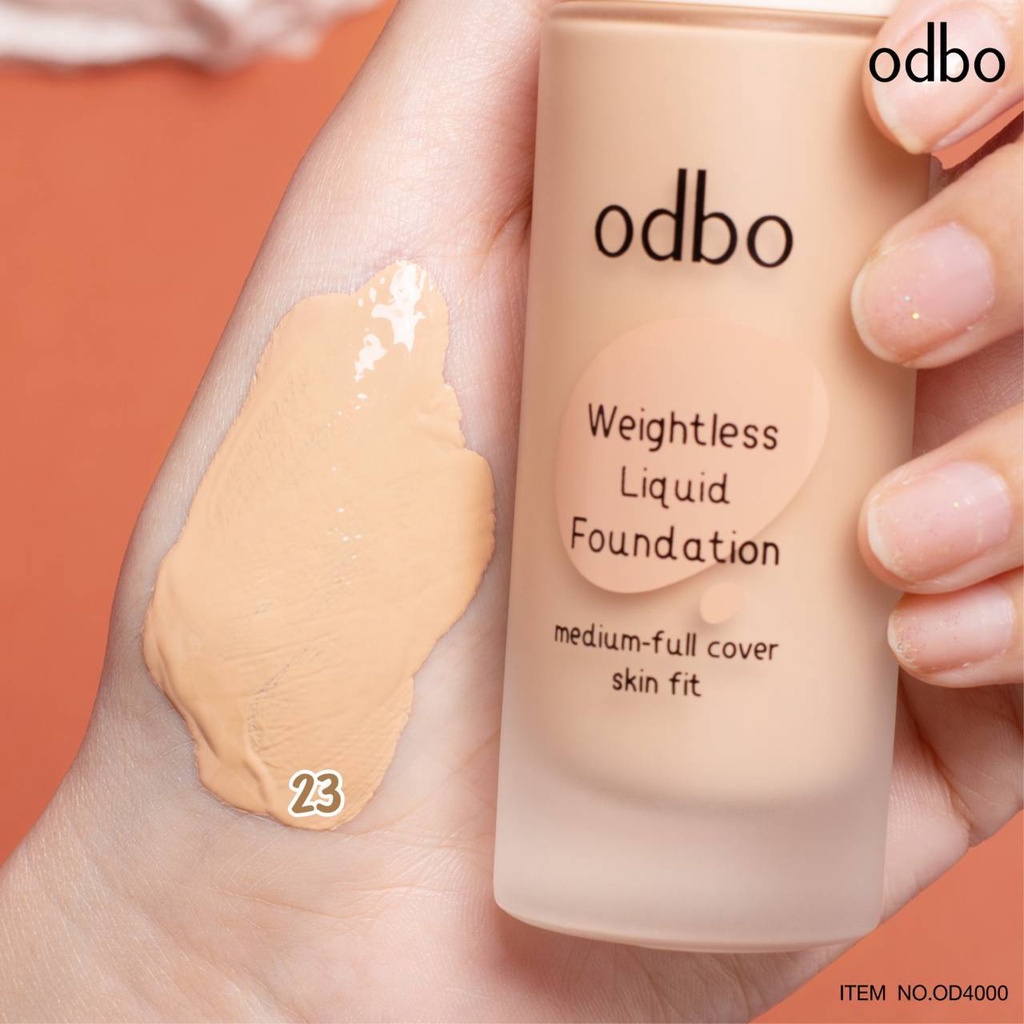 odbo-weightless-liquid-foundation-od4000-โอดีบีโอ-เวทเลส-ลิควิด-ฟาวเดชั่น-รองพื้น-เนื้อลิควิด-x-1-ชิ้น-abcmall