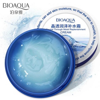 Bioaquaครีมคริสตัล ต้านริ้วรอยเหี่ยวย่น เติมความชุ่มชื่นให้แก่ผิว Crystal Through Moist Replenishment Cream 38g.