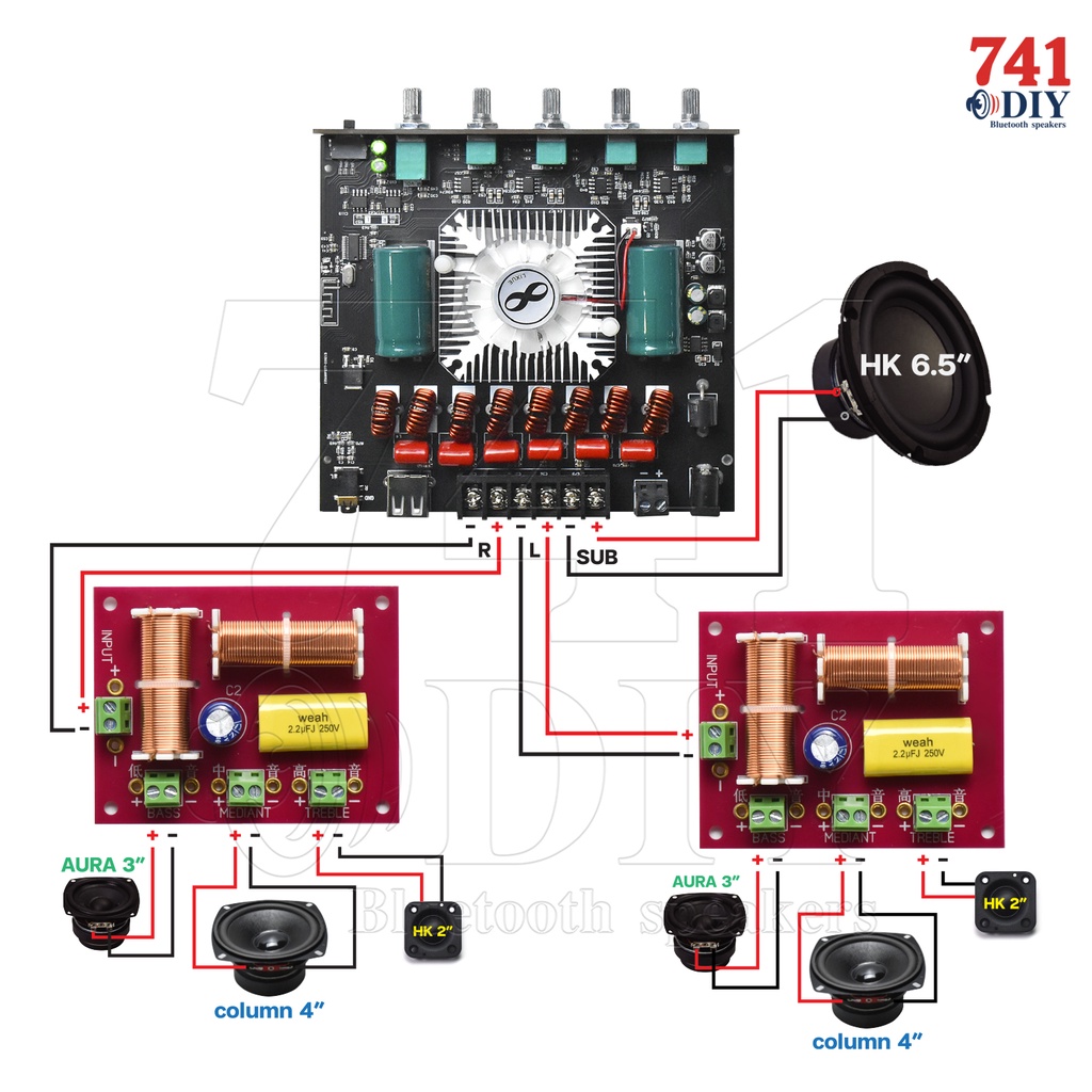 ครอสโอเวอร์-วัตต์สูง-เน็ตเวิร์ค-3-และ-2ทาง-แบ่งความถี่-เบส-กลาง-แหลม-200w-ลำโพงบลูทูธ-diy-แอมป์จิ๋ว-low-mid-high-crosso