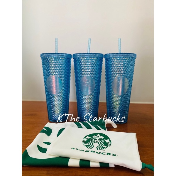Starbucks Baby Blue Bling Cold CUp (24 oz.) | Shopee Thailand